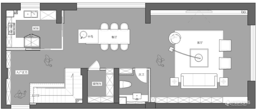 有家装饰案例新作 | 简约复式，谱写现代雅致